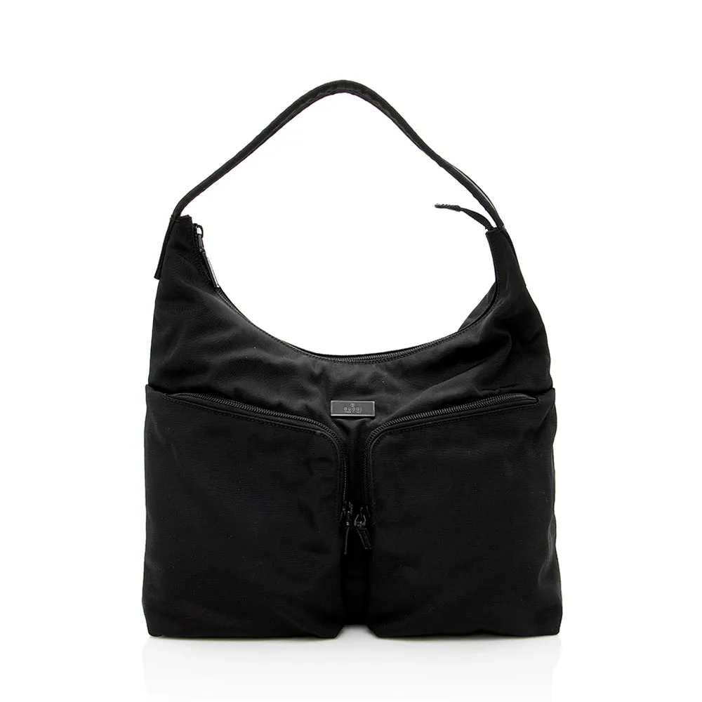Gucci Nylon Pocket Hobo (SHF-19926)