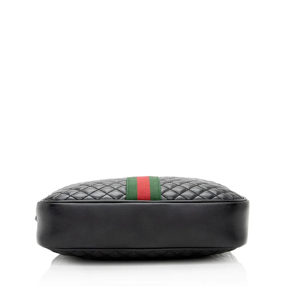 Gucci Quilted Leather Trapuntata Small Shoulder Bag (SHF-20180)