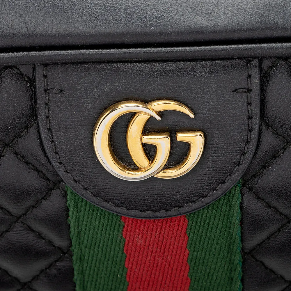 Gucci Quilted Leather Trapuntata Small Shoulder Bag (SHF-20180)