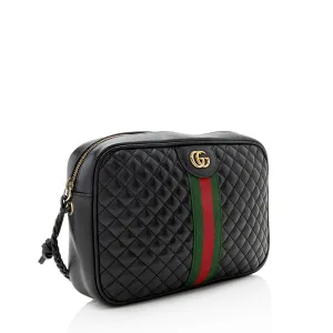 Gucci Quilted Leather Trapuntata Small Shoulder Bag (SHF-20180)