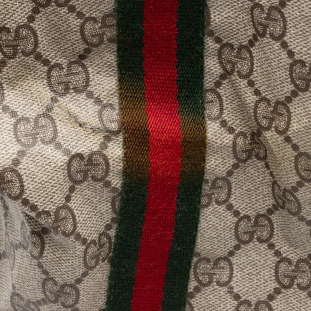 Gucci Vintage GG Plus Web Duffel Bag (SHF-18688)