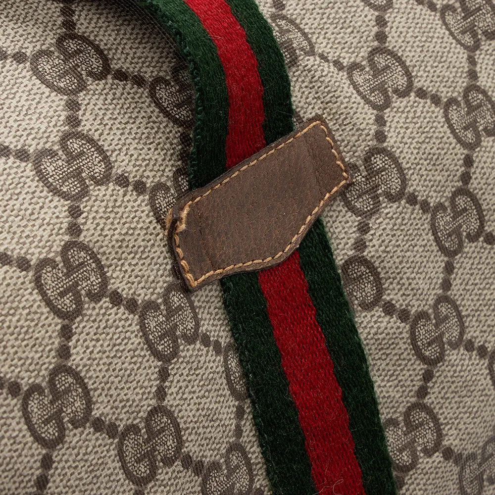 Gucci Vintage GG Plus Web Duffel Bag (SHF-18688)