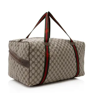 Gucci Vintage GG Plus Web Duffel Bag (SHF-18688)