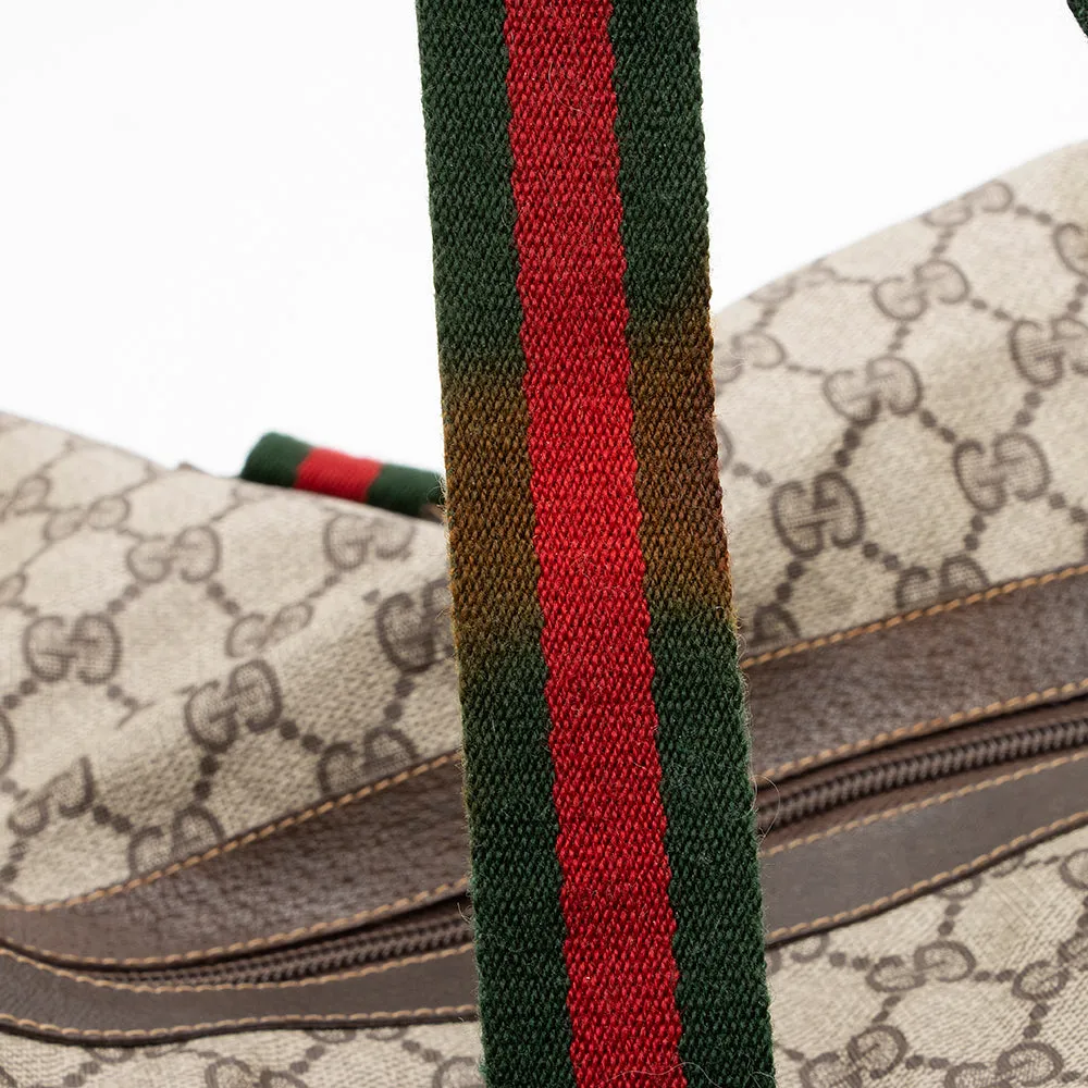 Gucci Vintage GG Plus Web Duffel Bag (SHF-18688)