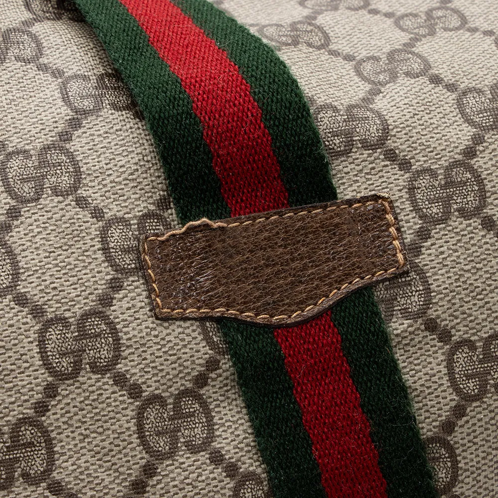 Gucci Vintage GG Plus Web Duffel Bag (SHF-18688)