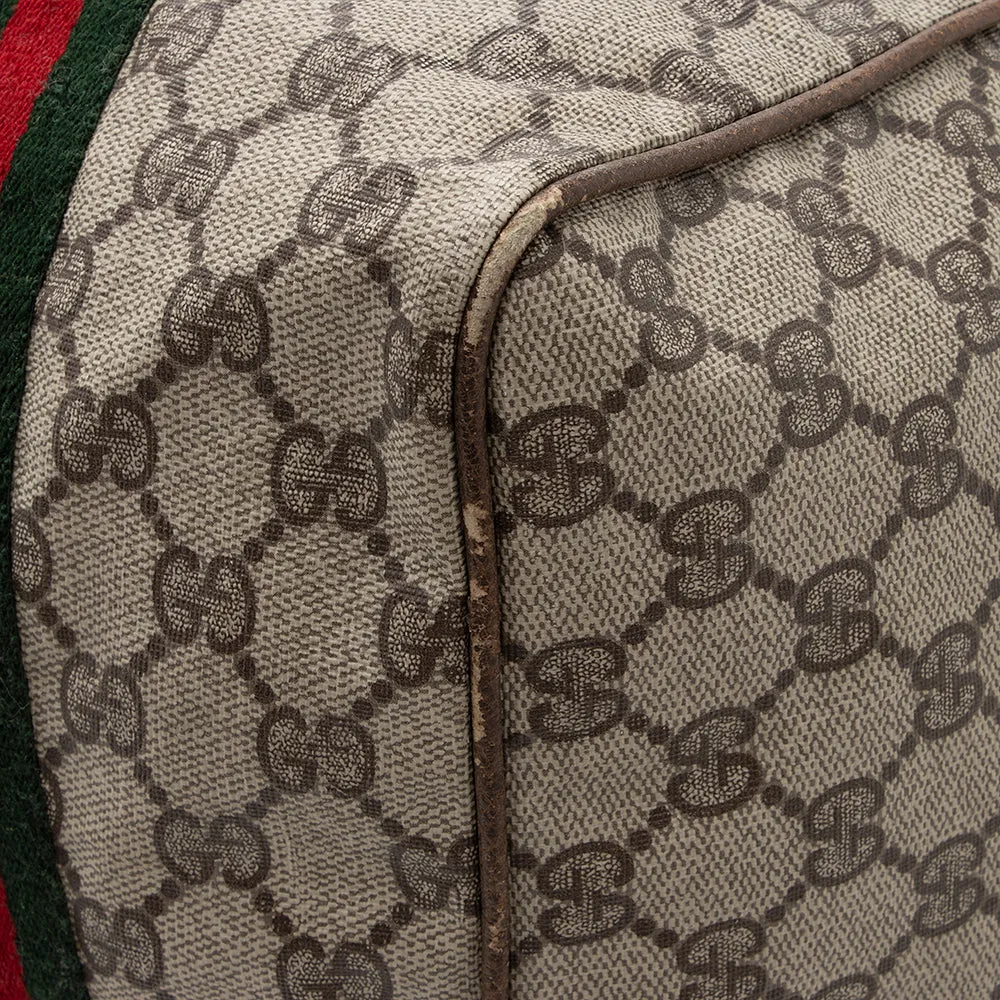 Gucci Vintage GG Plus Web Duffel Bag (SHF-18688)
