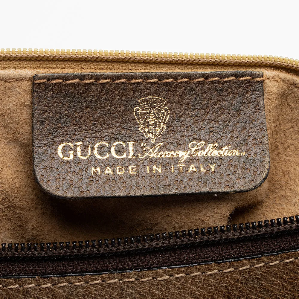 Gucci Vintage GG Plus Web Shoulder Bag - FINAL SALE (SHF-21509)