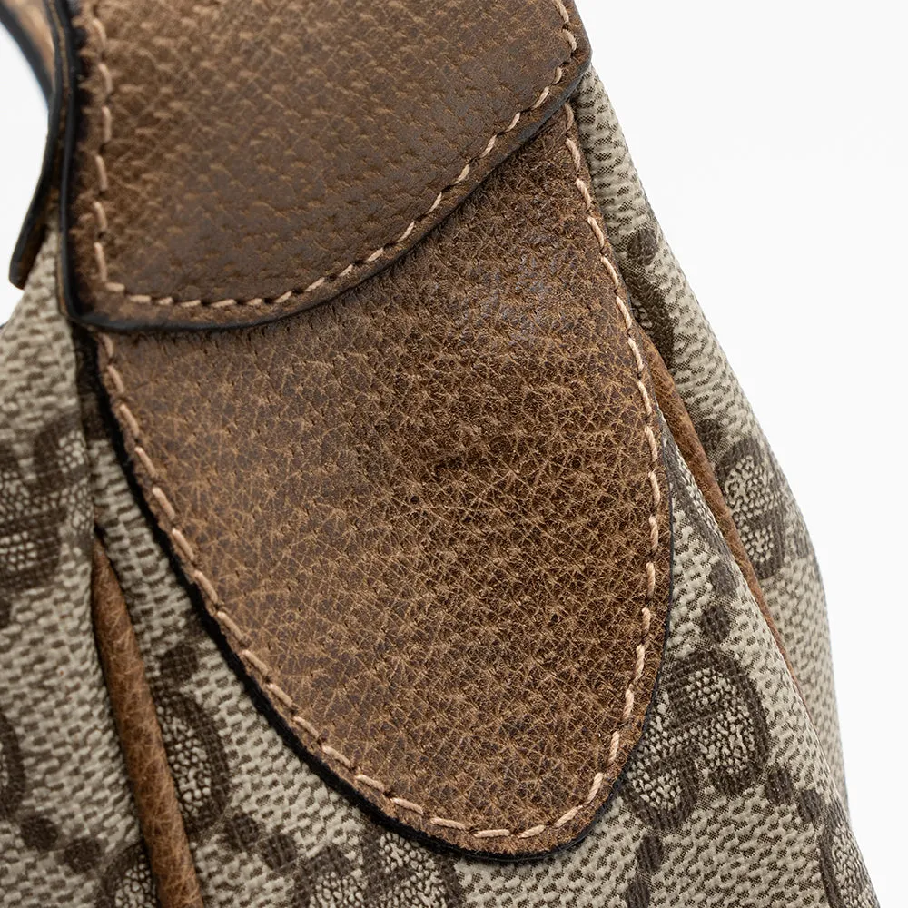 Gucci Vintage GG Plus Web Shoulder Bag - FINAL SALE (SHF-21509)