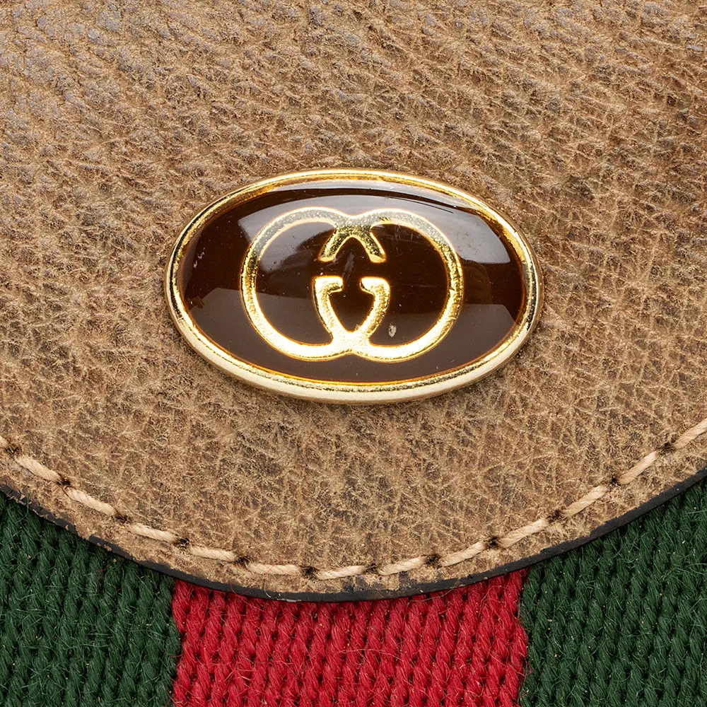 Gucci Vintage GG Plus Web Shoulder Bag - FINAL SALE (SHF-21509)