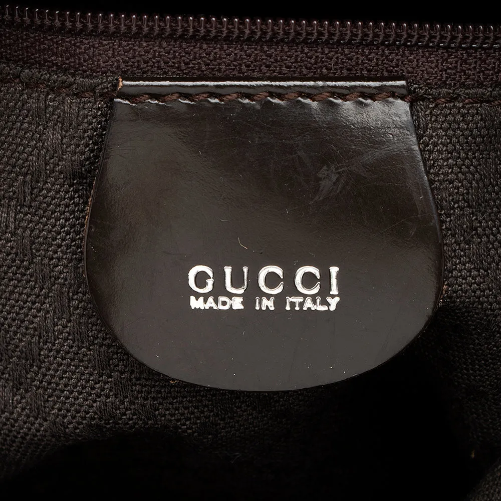 Gucci Vintage Nylon Bamboo Shoulder Bag - FINAL SALE (SHF-19746)