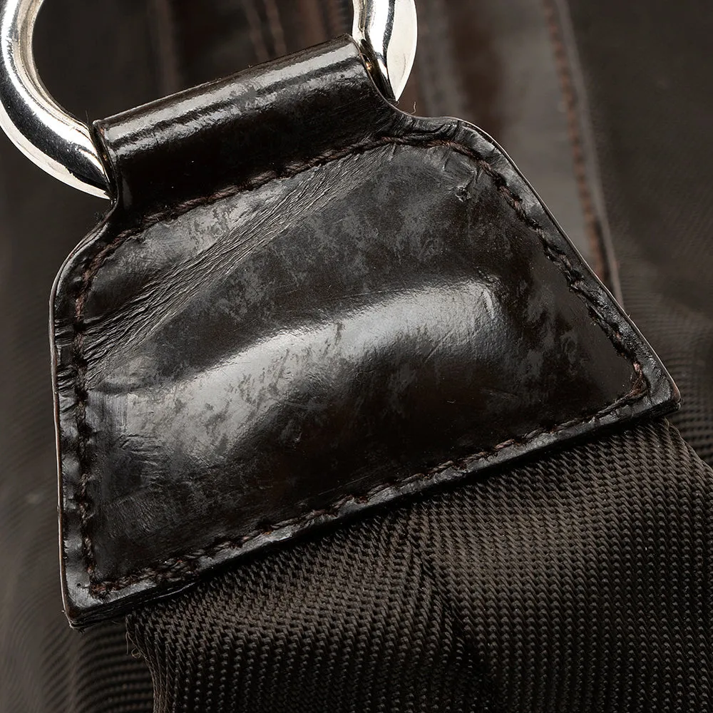 Gucci Vintage Nylon Bamboo Shoulder Bag - FINAL SALE (SHF-19746)