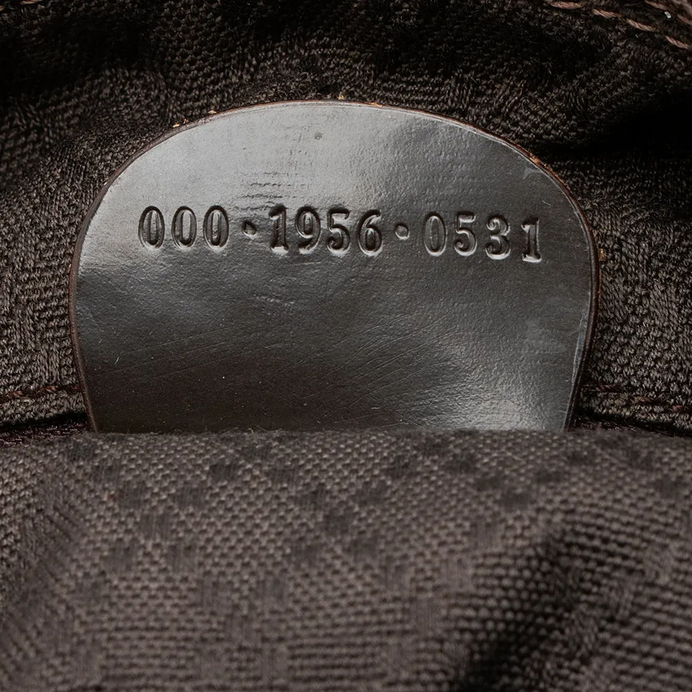 Gucci Vintage Nylon Bamboo Shoulder Bag - FINAL SALE (SHF-19746)