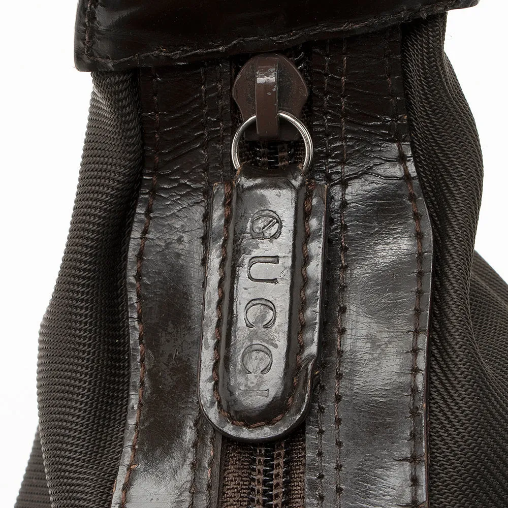 Gucci Vintage Nylon Bamboo Shoulder Bag - FINAL SALE (SHF-19746)