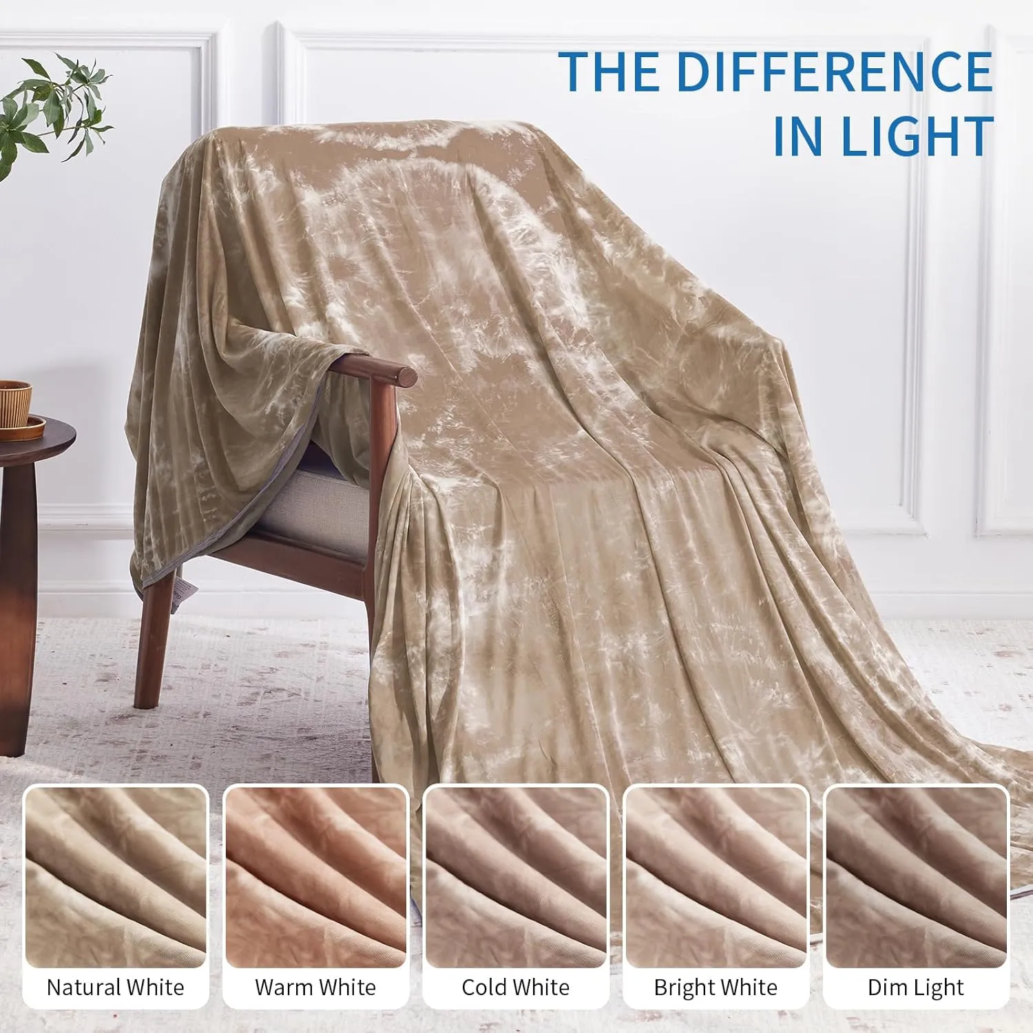 Guohaoi Cooling Blanket Twin Full Size Summer Blanket Tie Dye for Hot Sleepers Lightweight Breathable Bed Blanket, Arc-Chill Q-Max >0.5 Cool Fiber (60''x90'')