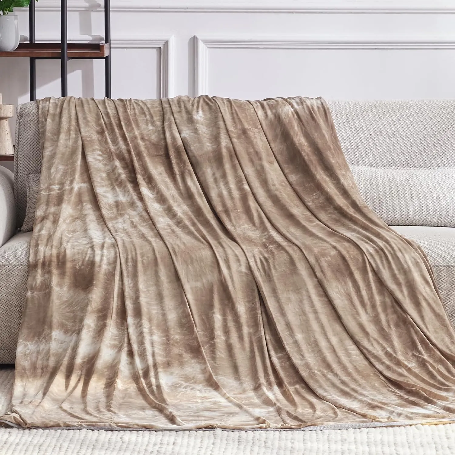 Guohaoi Cooling Blanket Twin Full Size Summer Blanket Tie Dye for Hot Sleepers Lightweight Breathable Bed Blanket, Arc-Chill Q-Max >0.5 Cool Fiber (60''x90'')