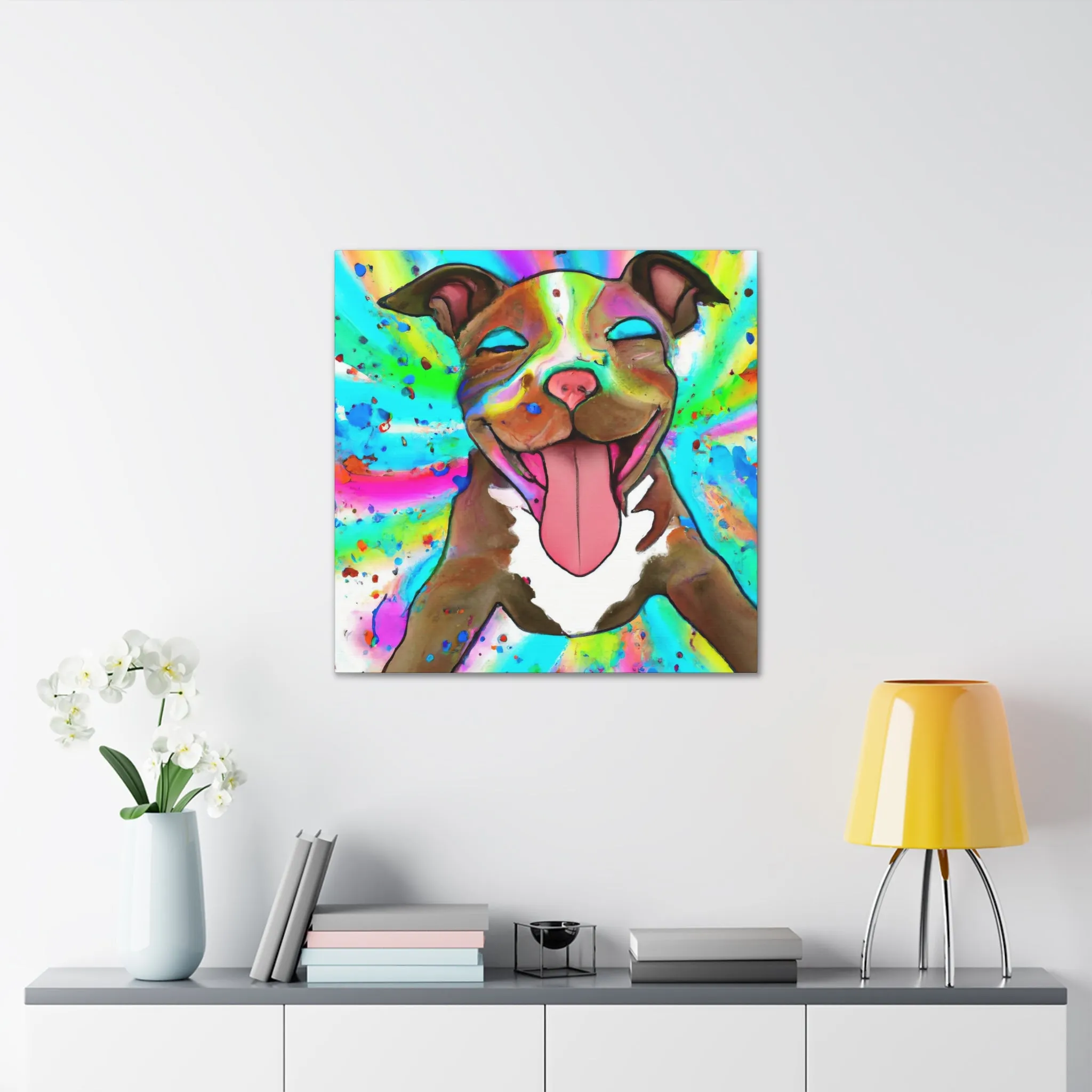 Gustaf D'Royaume - Pitbull Puppy - Canvas