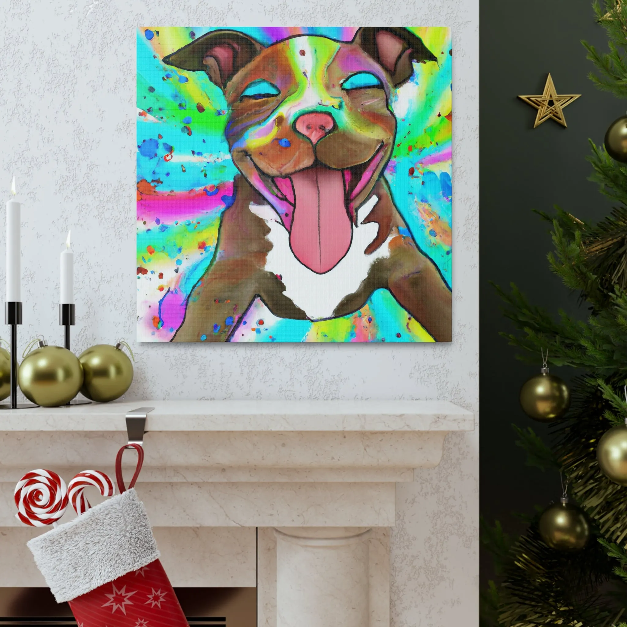Gustaf D'Royaume - Pitbull Puppy - Canvas