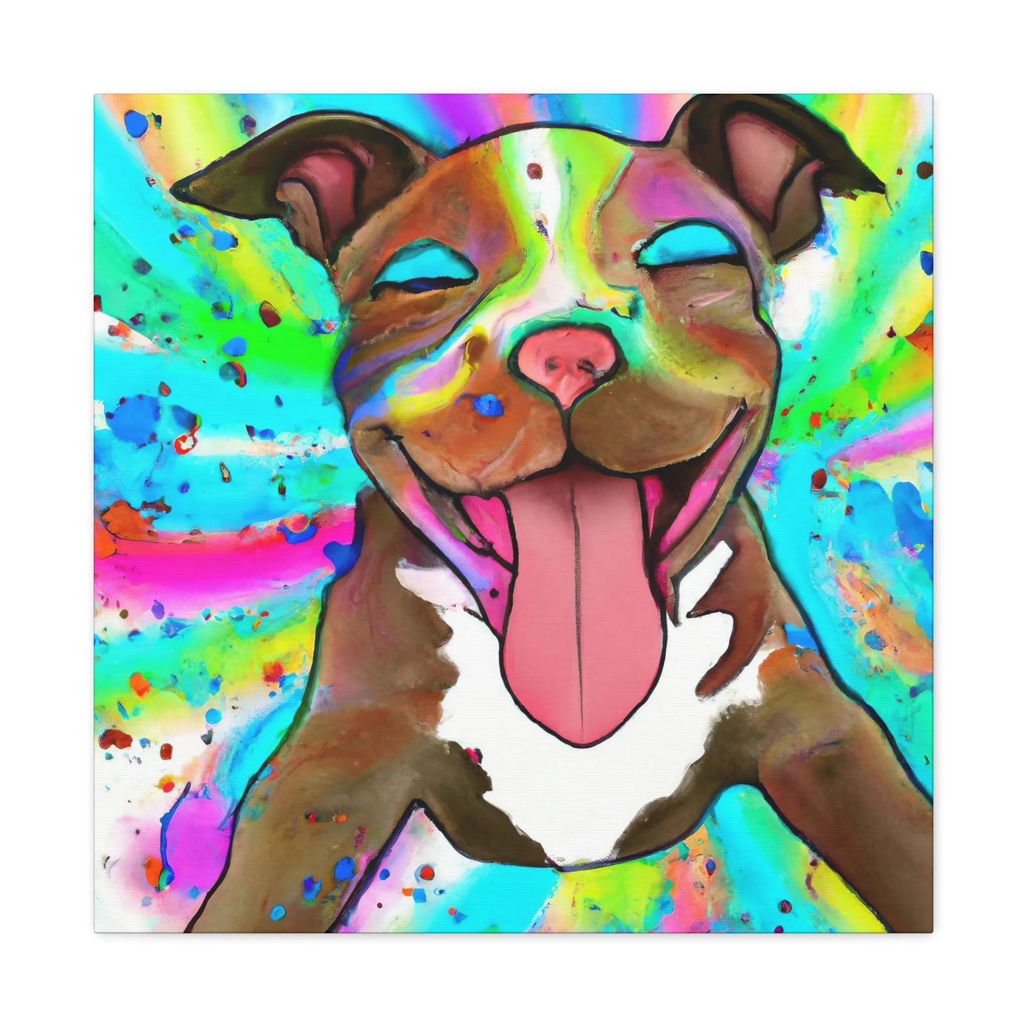 Gustaf D'Royaume - Pitbull Puppy - Canvas