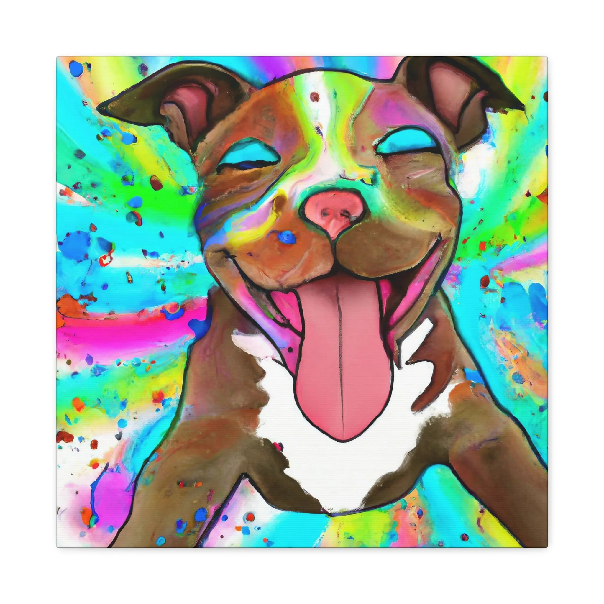 Gustaf D'Royaume - Pitbull Puppy - Canvas