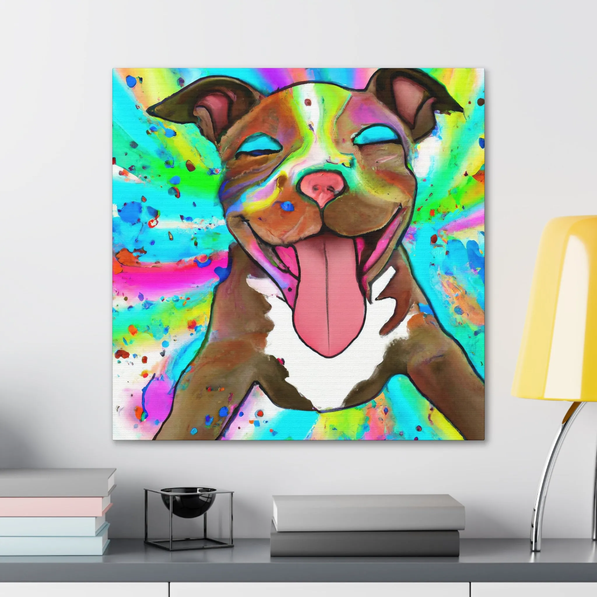 Gustaf D'Royaume - Pitbull Puppy - Canvas
