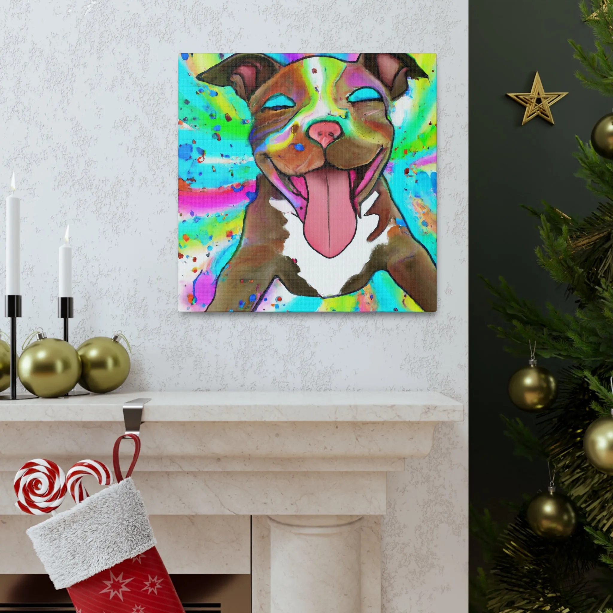 Gustaf D'Royaume - Pitbull Puppy - Canvas