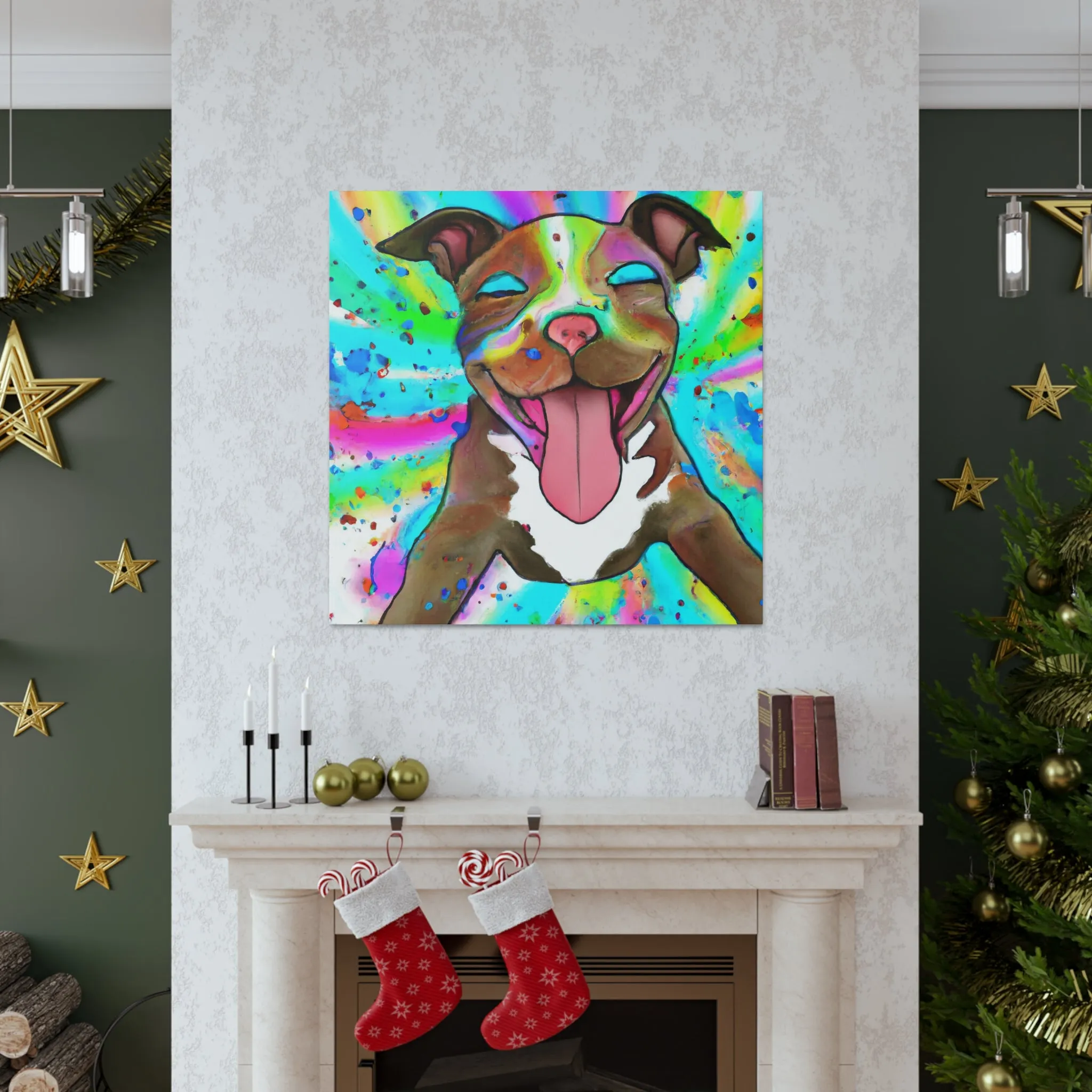 Gustaf D'Royaume - Pitbull Puppy - Canvas
