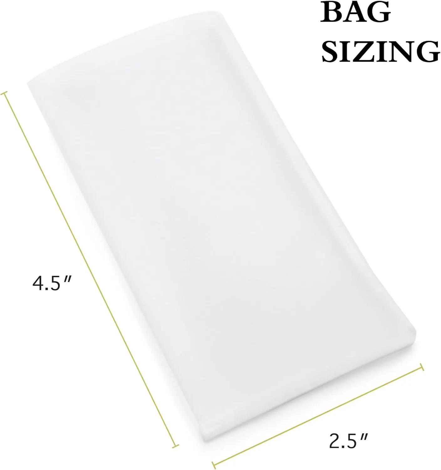 Gutenberg's tough 2.5x4.5 inch nylon micron filter bags 25-50 Packs | tea filter bags | All Micron Sizes (25-Pack, 160 Micron)