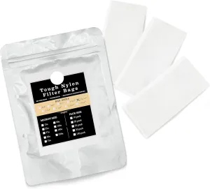 Gutenberg's tough 2.5x4.5 inch nylon micron filter bags 25-50 Packs | tea filter bags | All Micron Sizes (25-Pack, 160 Micron)
