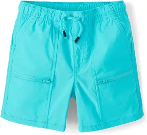 Gymboree Boys' and Toddler Quick Dry Tie Front Jogger Shorts