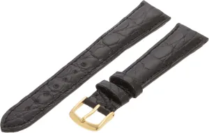 Hadley-Roma Men's 20mm Leather Watch Strap, Color:Black (Model: MS2001RA-200)