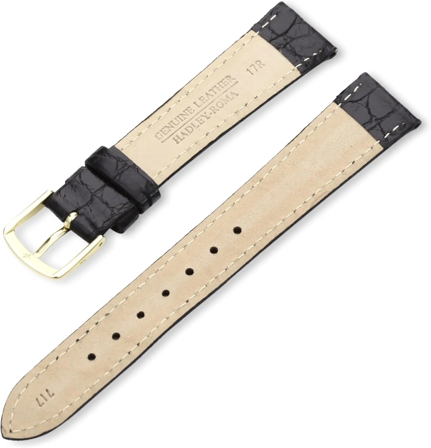 Hadley-Roma 'Men's' Leather Watch Strap (Model: MSM717LA 180)