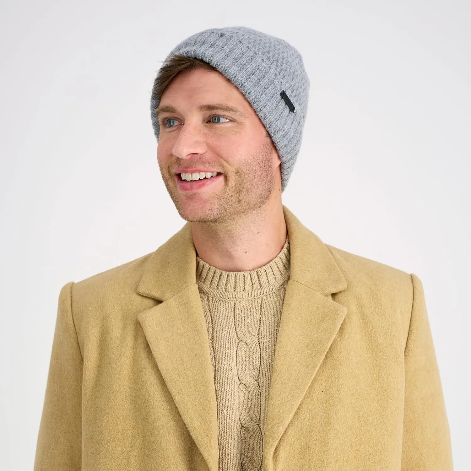 Haggar Men's Knit Cuffed Beanie Hat