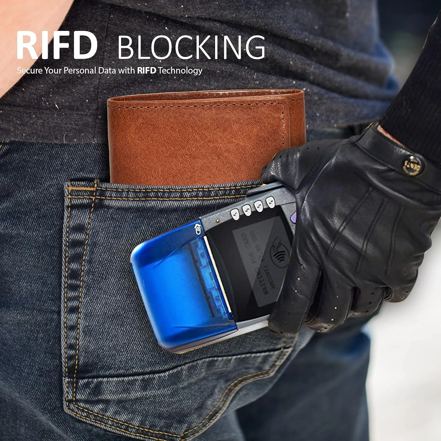 Handcrafted RFID Leather Wallet For Men, Sleek Trifold Front Pocket Wallet with 2 ID & 9 Cards Slots