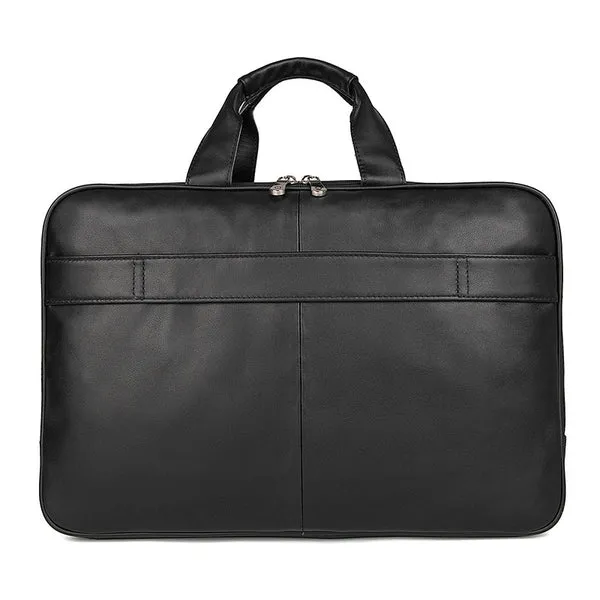Handmade Top Leather Briefcase Large Shoulder Bags Men's Business Laptop Messenger Bag