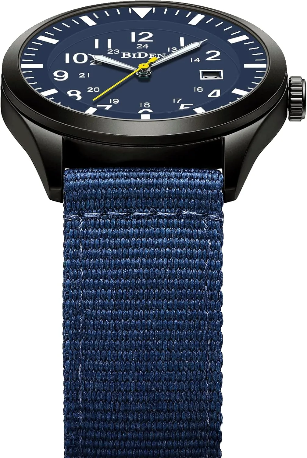 HANPOSH Mens Watches Military Army Analog Quartz Waterproof Wrist Watch for Men Date Display Nylon Tactical Field Sports Wristwatch