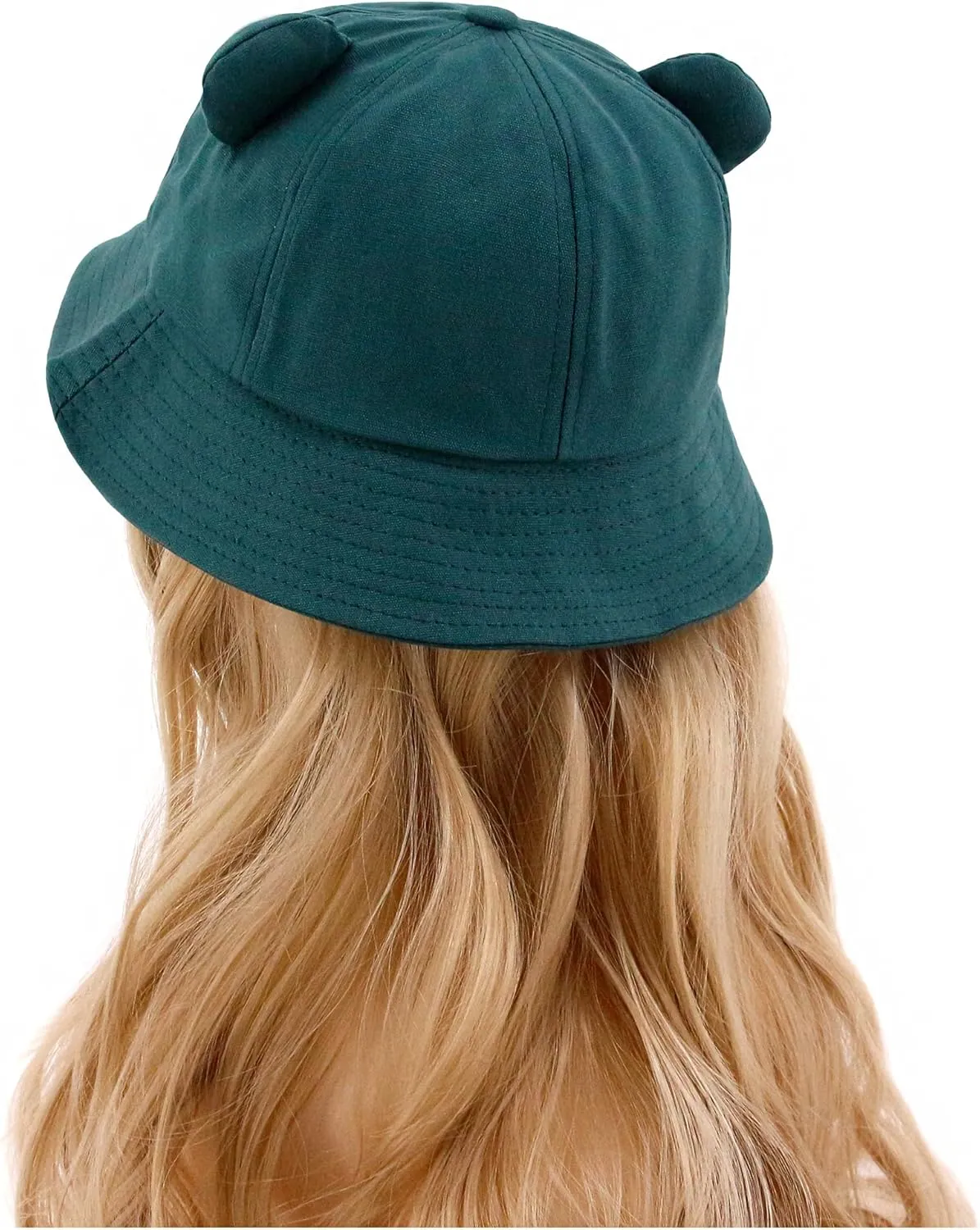 Haoohu Adults Frog Cotton Bucket Cap - Fisherman Beach Festival Sun Hat for Dress up Party