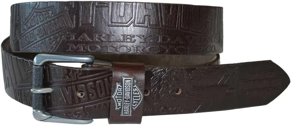 Harley-Davidson Men's Scorching Belt Brown Leather HDMBT10613