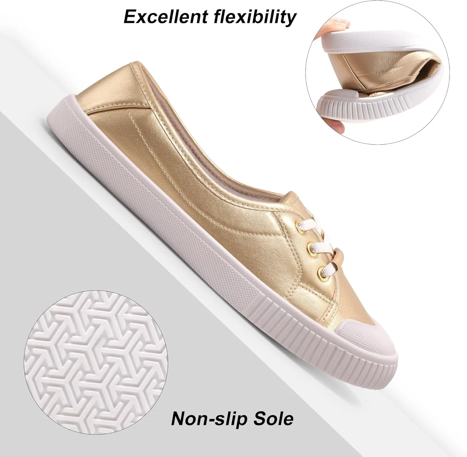 Harvest Land Womens Canvas Low Top Sneakers Slip on Shoes for Women Fashion Walking Sneakers