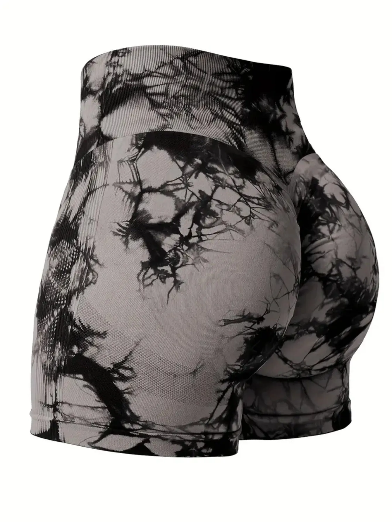 High Waist Tie-Dye Biker Shorts