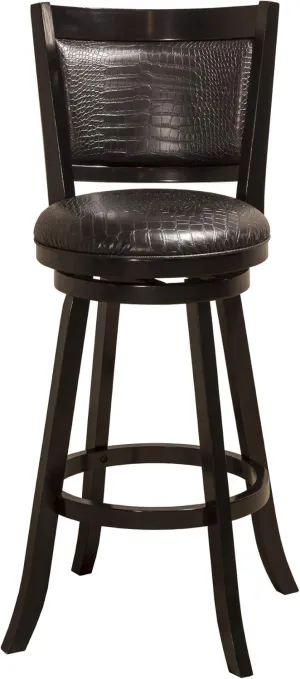 Hillsdale Furniture Brannon Swivel, Black Bar Stool Height