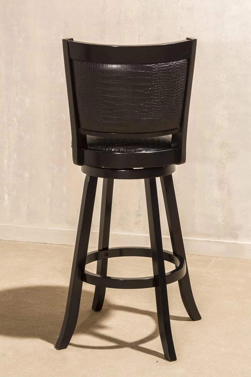 Hillsdale Furniture Brannon Swivel, Black Bar Stool Height