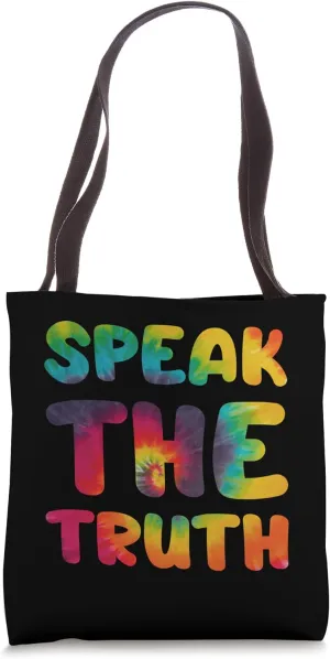 Hippie Tie Dye Design - Speak the truths - Hippie Tote Bag