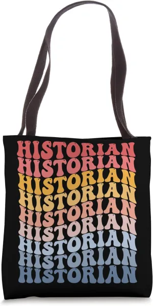 Historian Groovy Retro Tote Bag