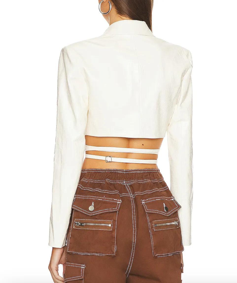 H:OURS Alvina Cropped Blazer
