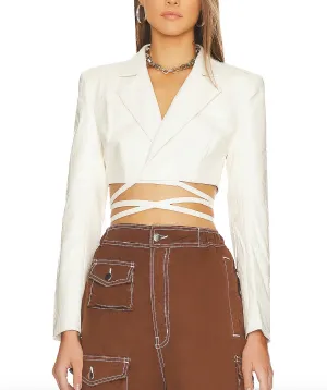 H:OURS Alvina Cropped Blazer