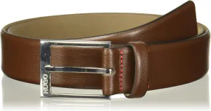 HUGO Men's Gellot Grainy Leather Belt