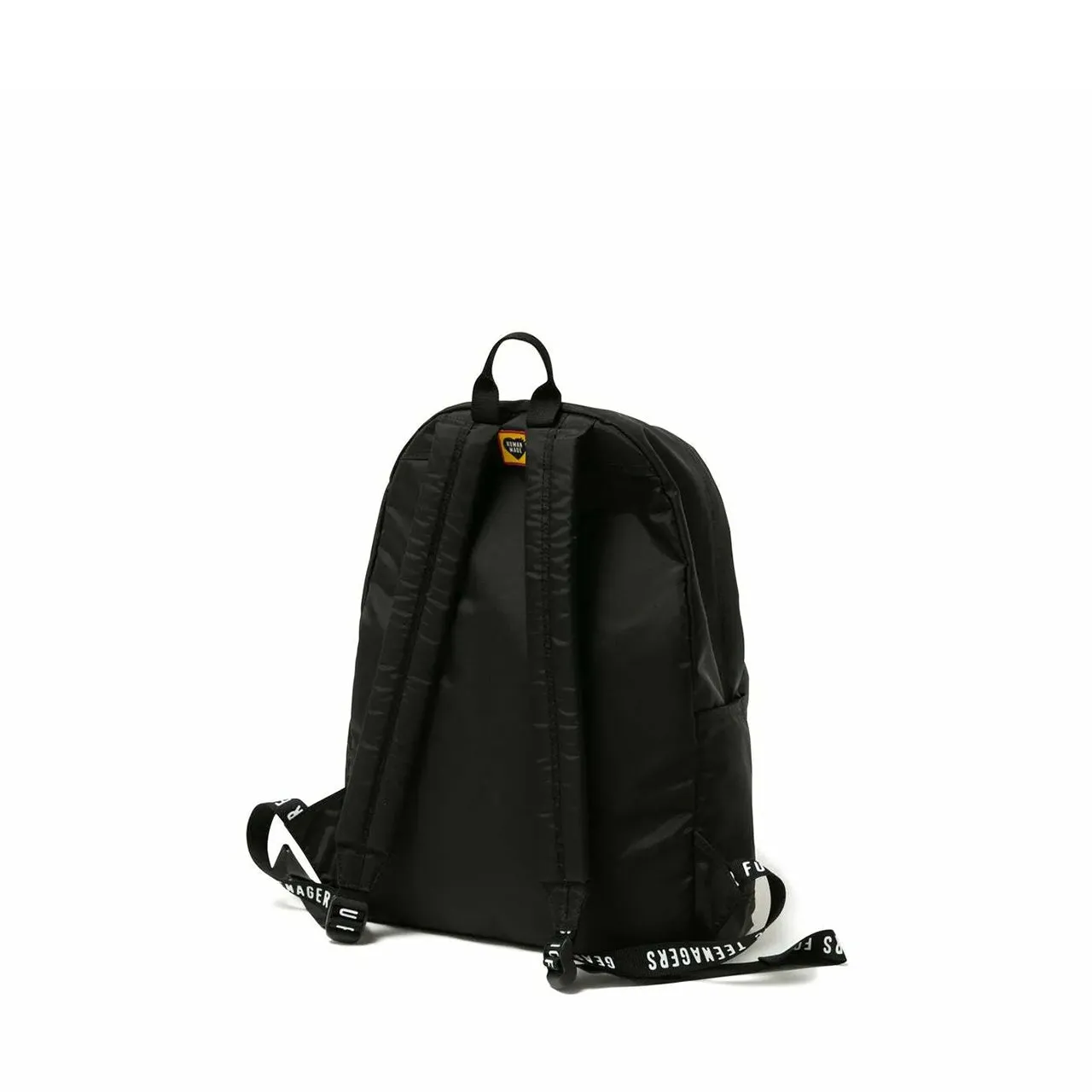 human made nylon heart backpack (black)