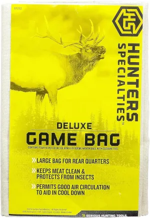 Hunters Specialties Game Bag | Deluxe Size Reusable Washable Heavy-Duty Canvas Field Dressing Game Bags, 40" X 48"