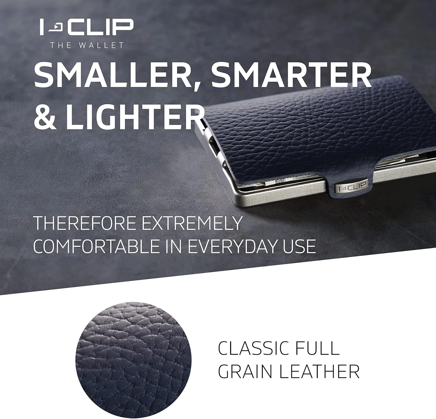 I-CLIP, Premium Men's Leather Wallet, Versatile Changeable Money clip, Secure Card Holder, Compact Men's Wallet Minimalist, Sleek Slim Design, Perfect Money Clip Wallet for Men