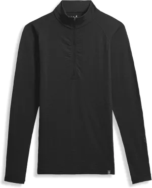 IBEX Men's Merino Woolies Pro Tech 1/4 Zip, Black, Medium